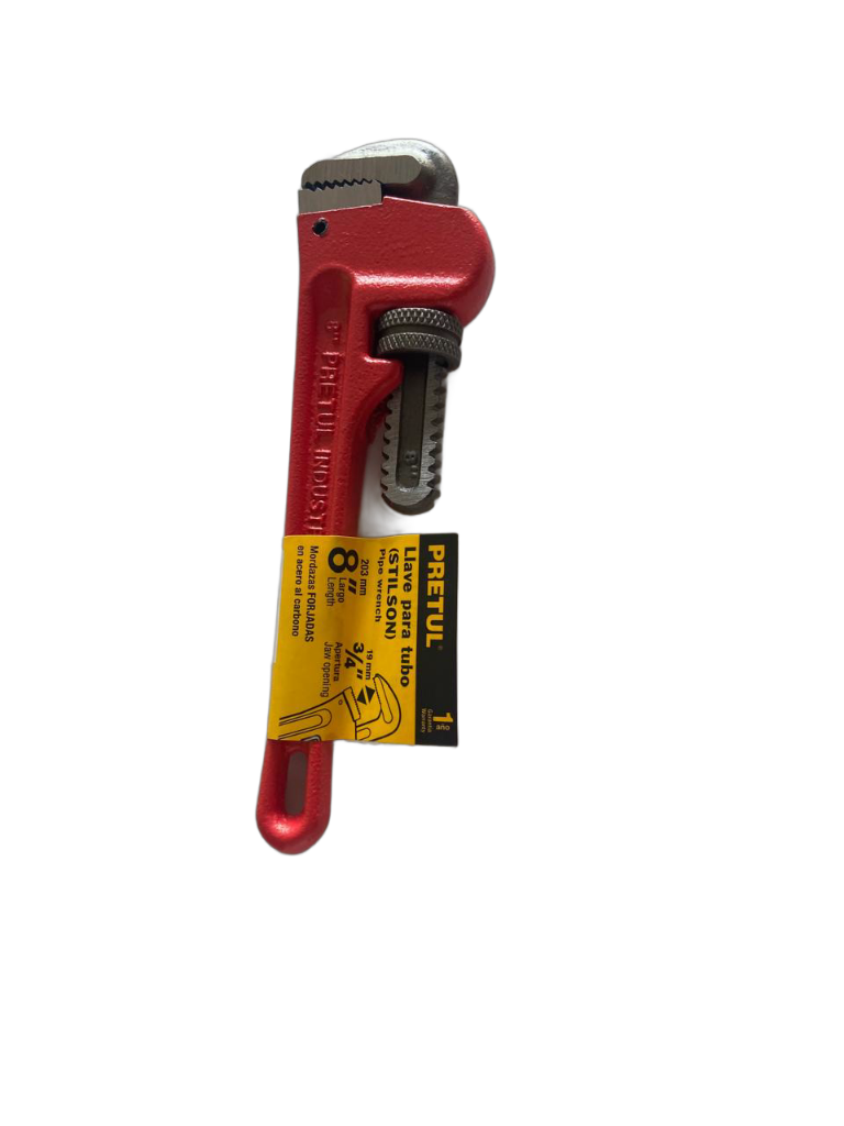 Llave stilson 8 cuerpo de hierro maleable, Pretul