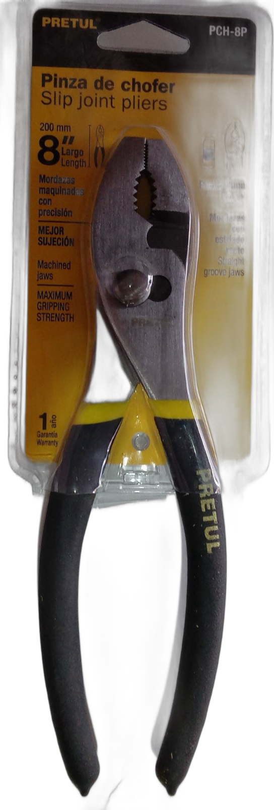 Pinza de chofer 8" mango de PVC, Pretul